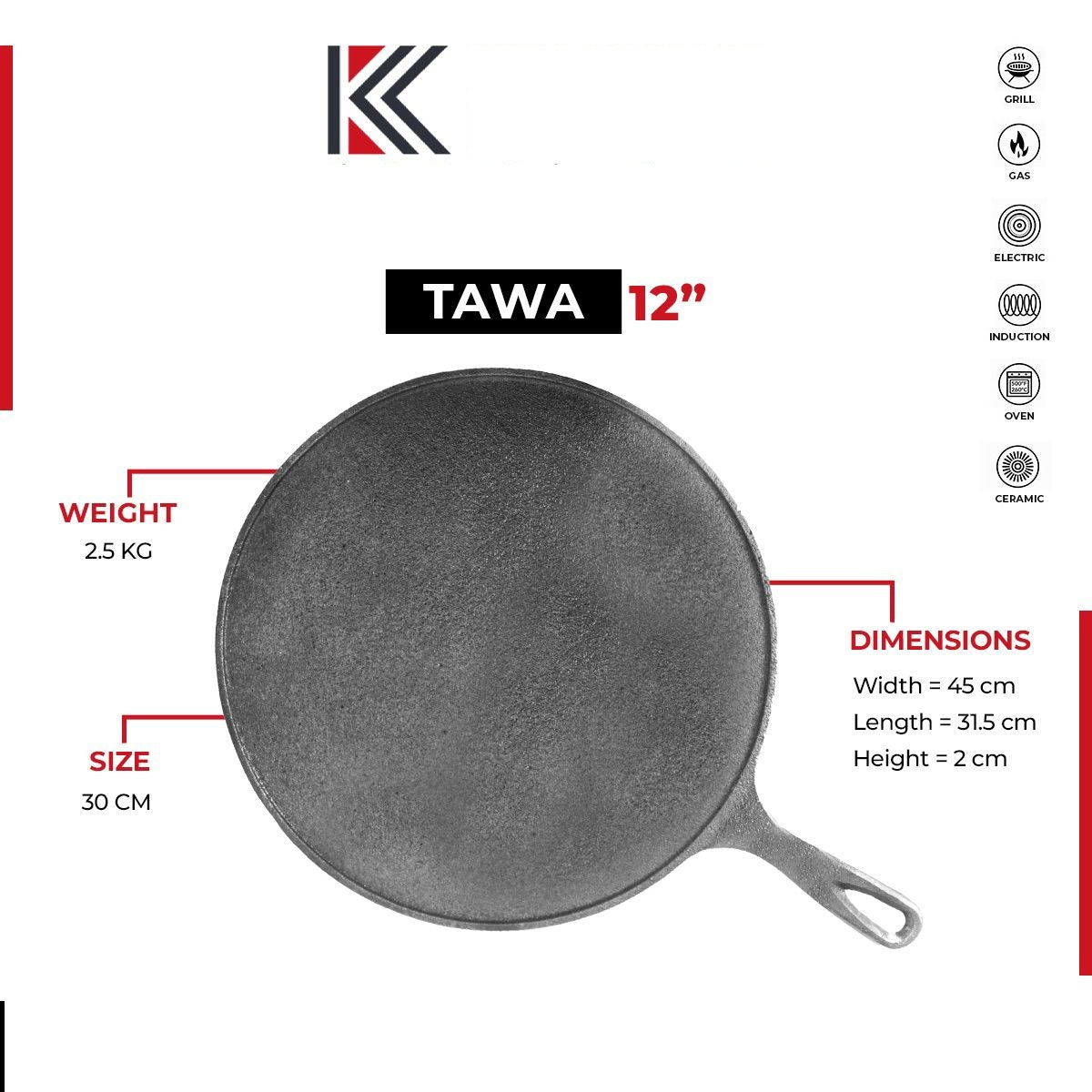 Cast Iron Tawa