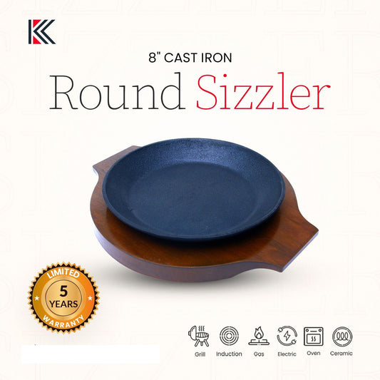 Cast Iron Sizzler 8 Inches